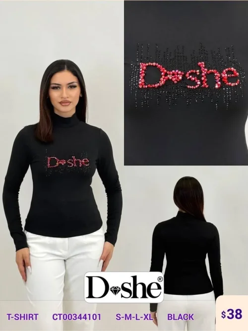 Футболка DISHE (Black, модель CT00344101) оптом