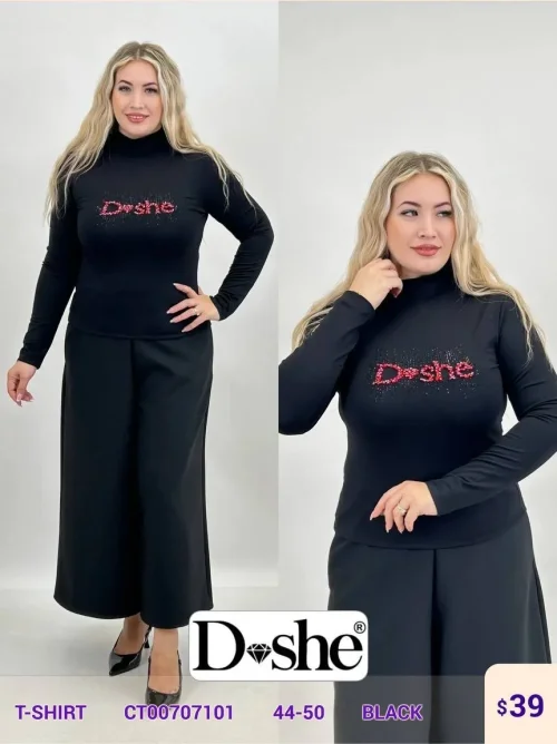 Футболка DISHE (Black, модель CT00707101) оптом