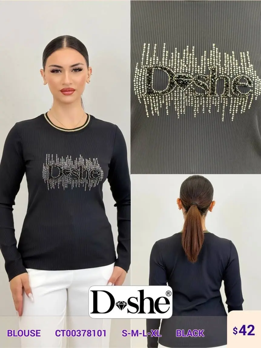 Блузка DISHE (Black, модель CT00378101) оптом