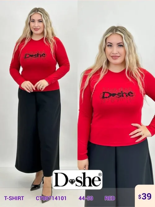 Футболка DISHE (Red, модель CT00714101) оптом