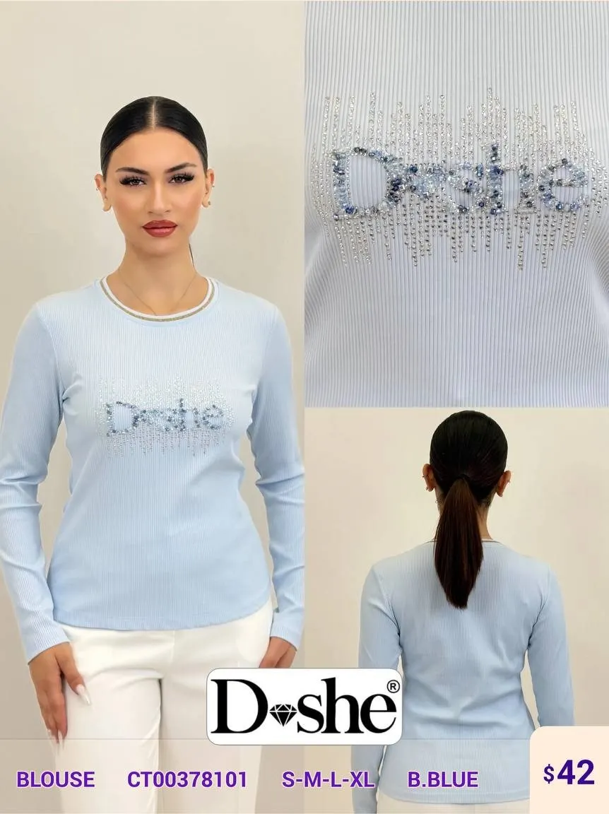 Блузка DISHE (Blue, модель CT00378101) оптом