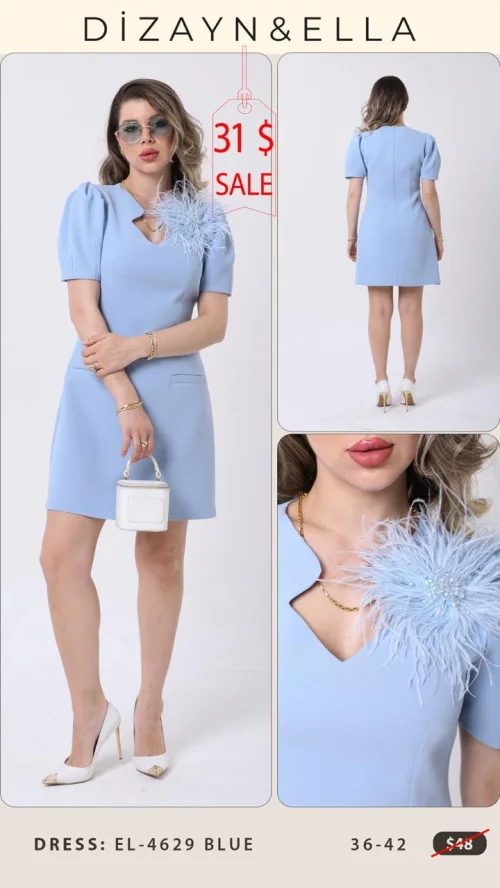 Платье Dizayn&Ella (Синий, модель EL-4629) оптом