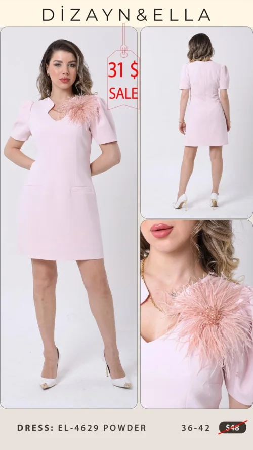 Платье Dizayn&Ella (Розовый, модель EL-4629) оптом