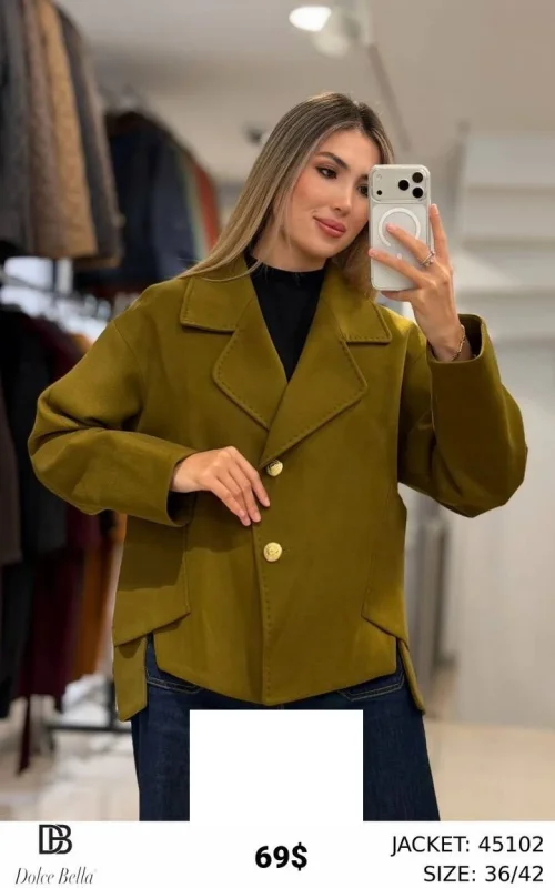 Жакет DOLCE BELLA (Оливковый, модель 45102) оптом
