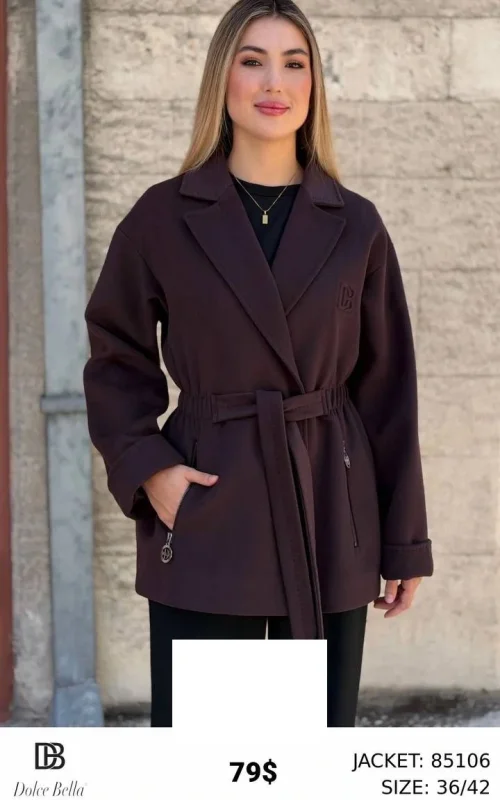 Жакет DOLCE BELLA (Винный, модель 85106) оптом