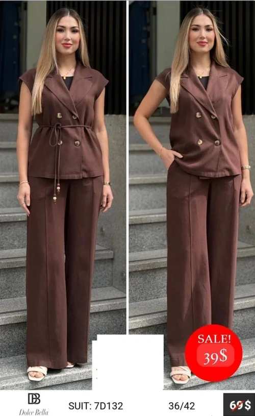 Костюм DOLCE BELLA (Коричневый, модель 7D132) оптом