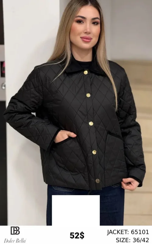 Куртка DOLCE BELLA (Black, модель 65101) оптом
