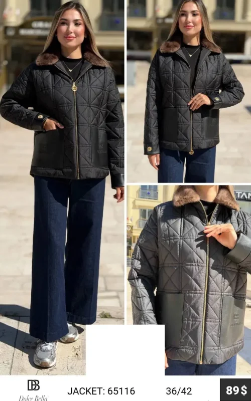Куртка DOLCE BELLA (Black, модель 65116) оптом