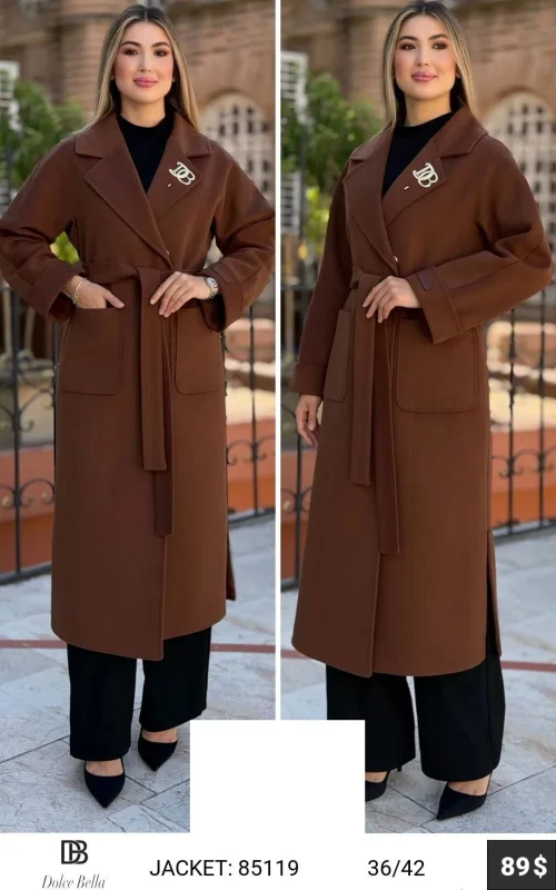 Пальто DOLCE BELLA (Brown, модель 85119) оптом