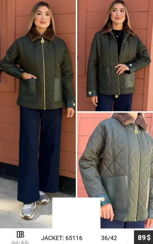 Куртка DOLCE BELLA (Green, модель 65116) оптом