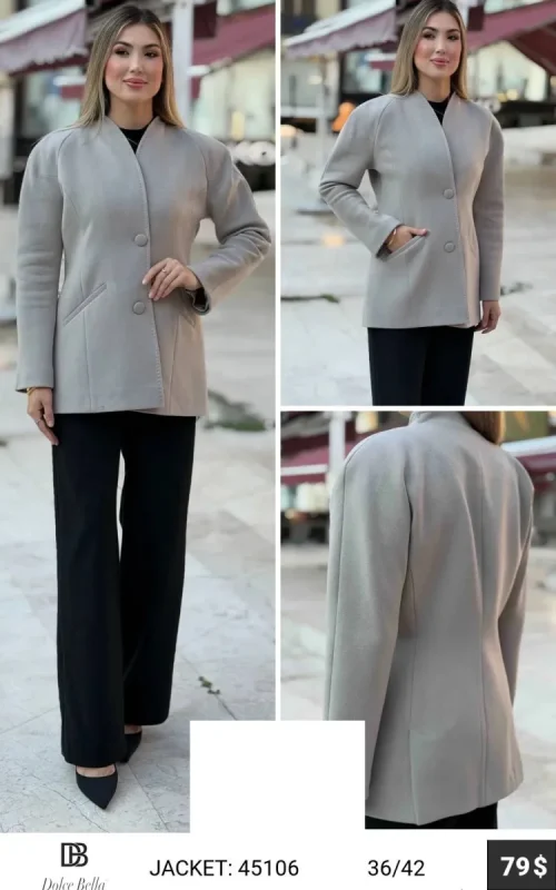 Жакет DOLCE BELLA (Gray, модель 45106) оптом