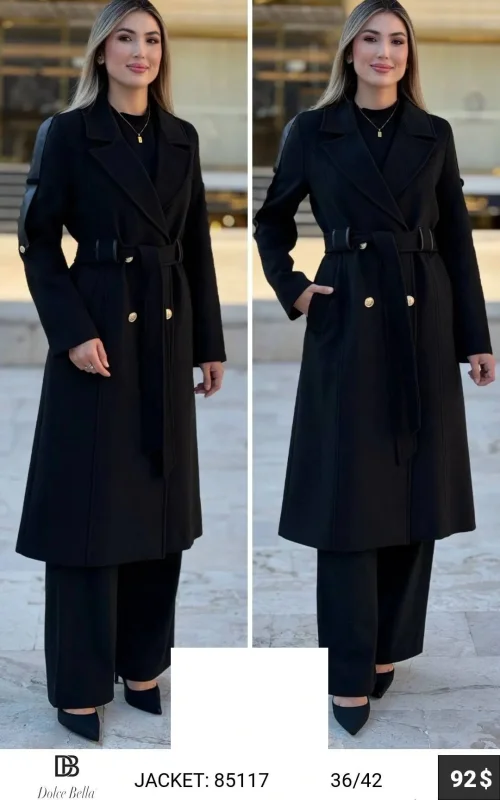 Пальто DOLCE BELLA (Black, модель 85117) оптом
