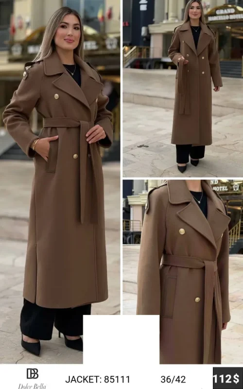 Пальто DOLCE BELLA (Brown, модель 85111) оптом