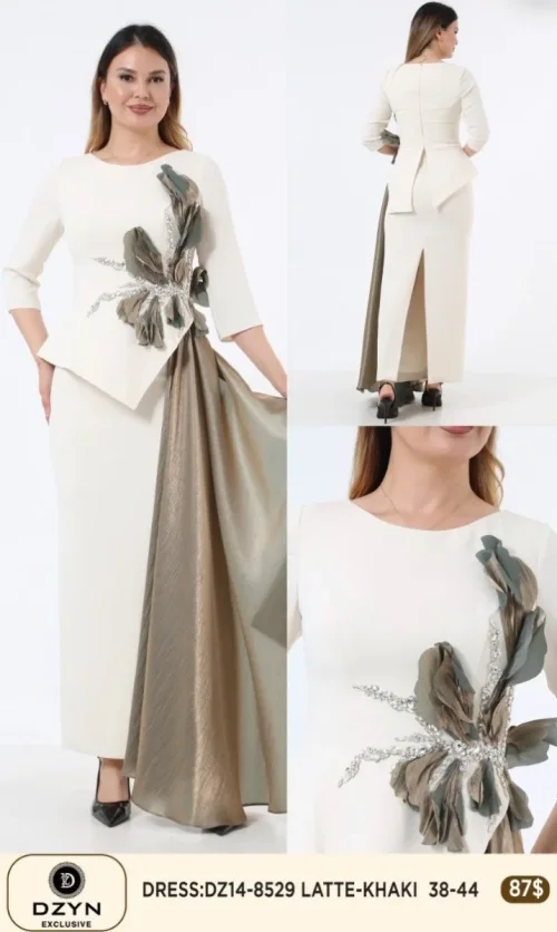 Платье DZYN EXCLUSIVE (Olive, модель DZ14-8529) оптом