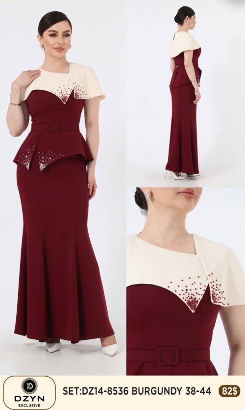 Костюм DZYN EXCLUSIVE (Бордовый, модель DZ14-8536) оптом