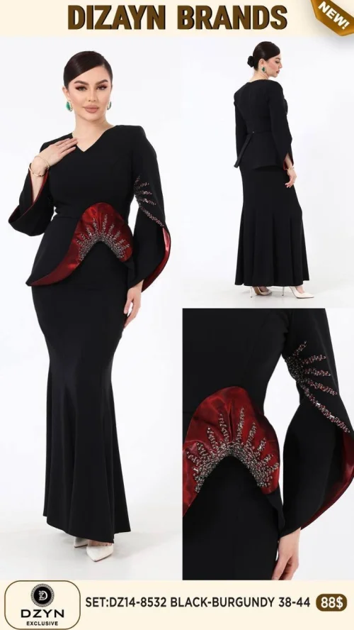 Комплект DZYN EXCLUSIVE (Бордовый, модель DZ14-8532) оптом