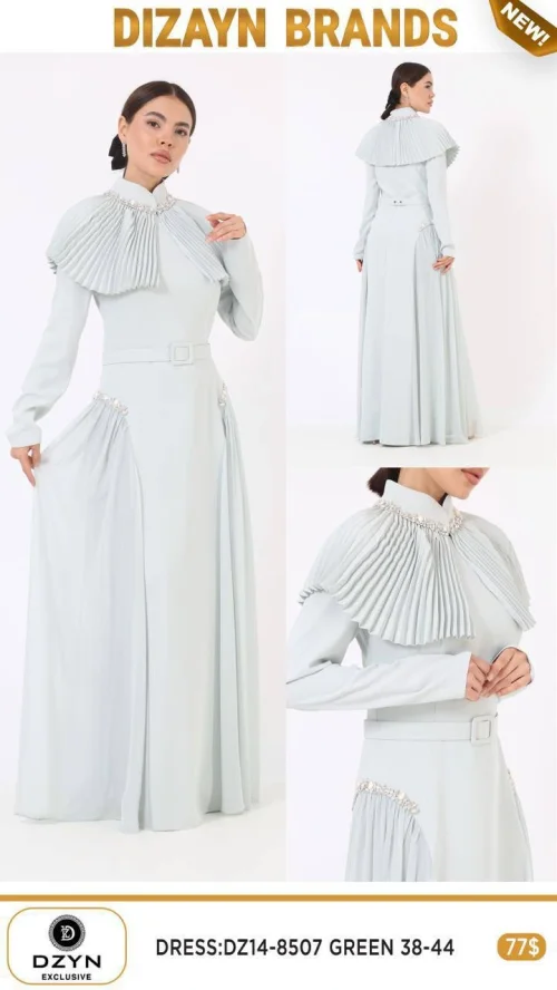 Платье DZYN EXCLUSIVE (Зеленый, модель DZ14-8507) оптом