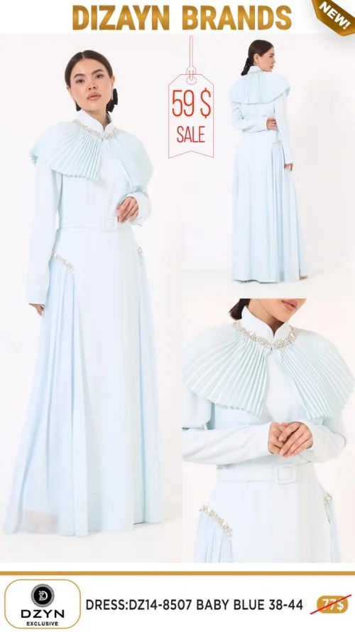 Платье DZYN EXCLUSIVE (Синий, модель DZ14-8507) оптом