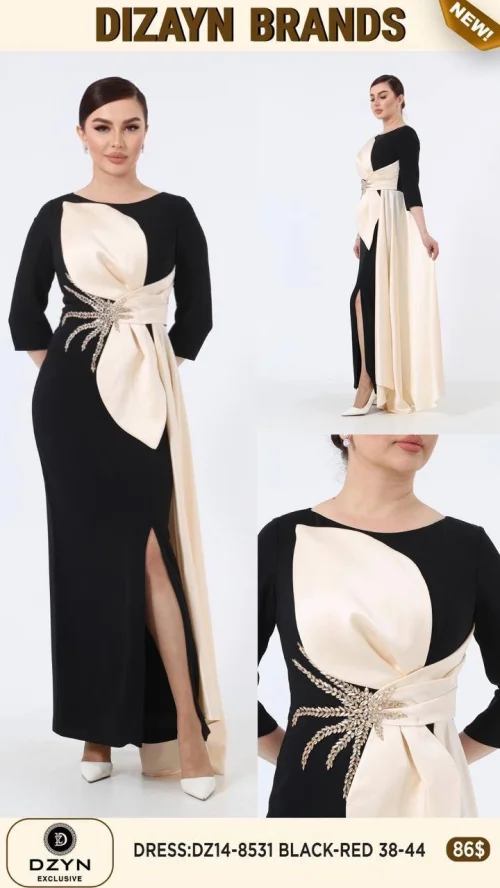 Платье DZYN EXCLUSIVE (Черный, модель DZ14-8531) оптом