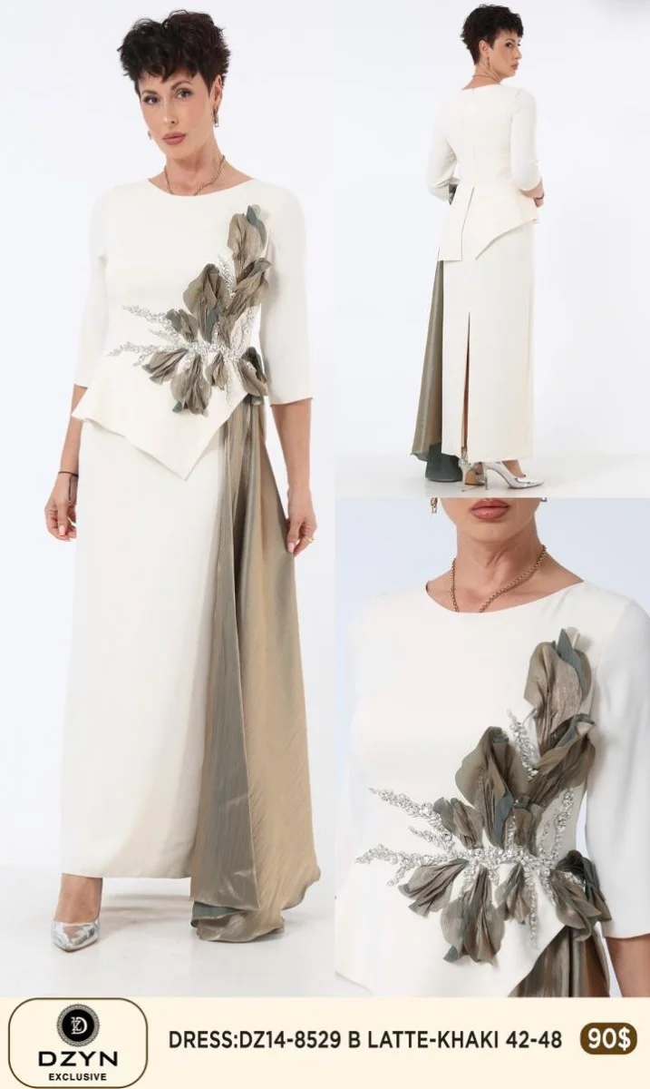 Платье DZYN EXCLUSIVE (Olive, модель DZ14-8529) оптом
