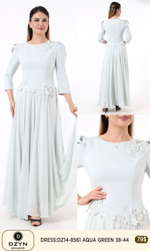 Платье DZYN EXCLUSIVE (Green, модель 8561) оптом