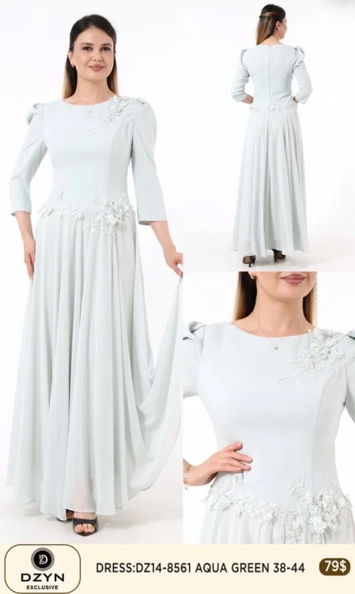 Платье DZYN EXCLUSIVE (Green, модель 8561) оптом