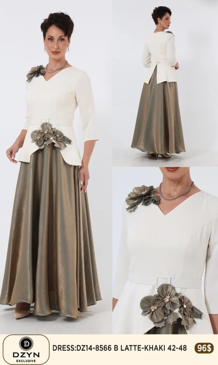 Платье DZYN EXCLUSIVE (Olive, модель DZ14-8566) оптом