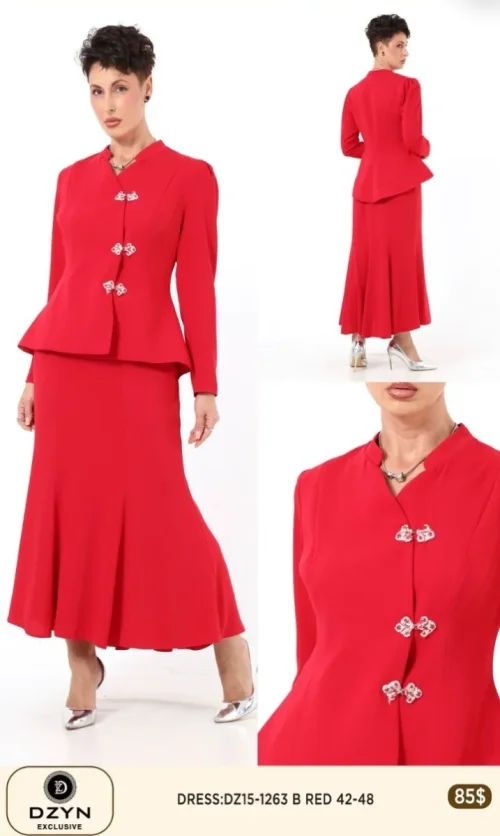Платье DZYN EXCLUSIVE (Red, модель 1263) оптом