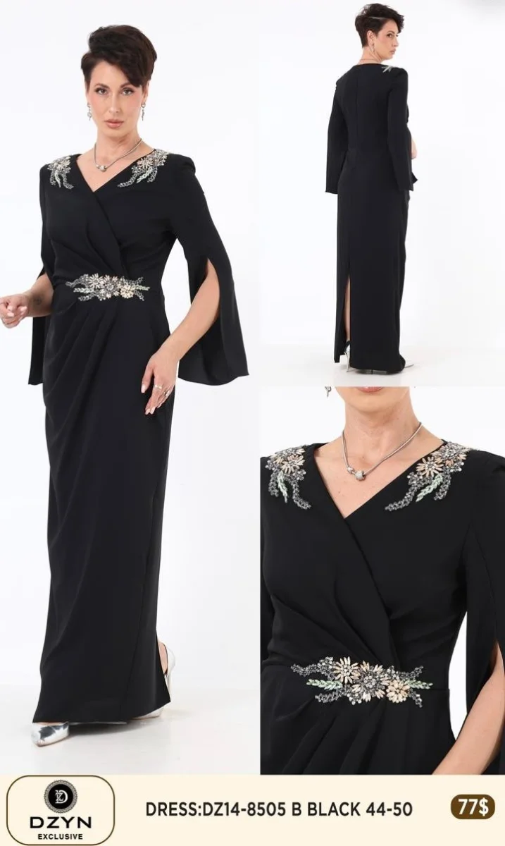 Платье DZYN EXCLUSIVE (Black, модель DZ14-8505) оптом