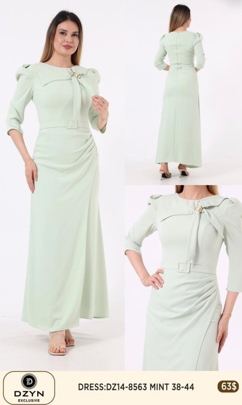 Платье DZYN EXCLUSIVE (Мятный, модель DZ14-8563) оптом