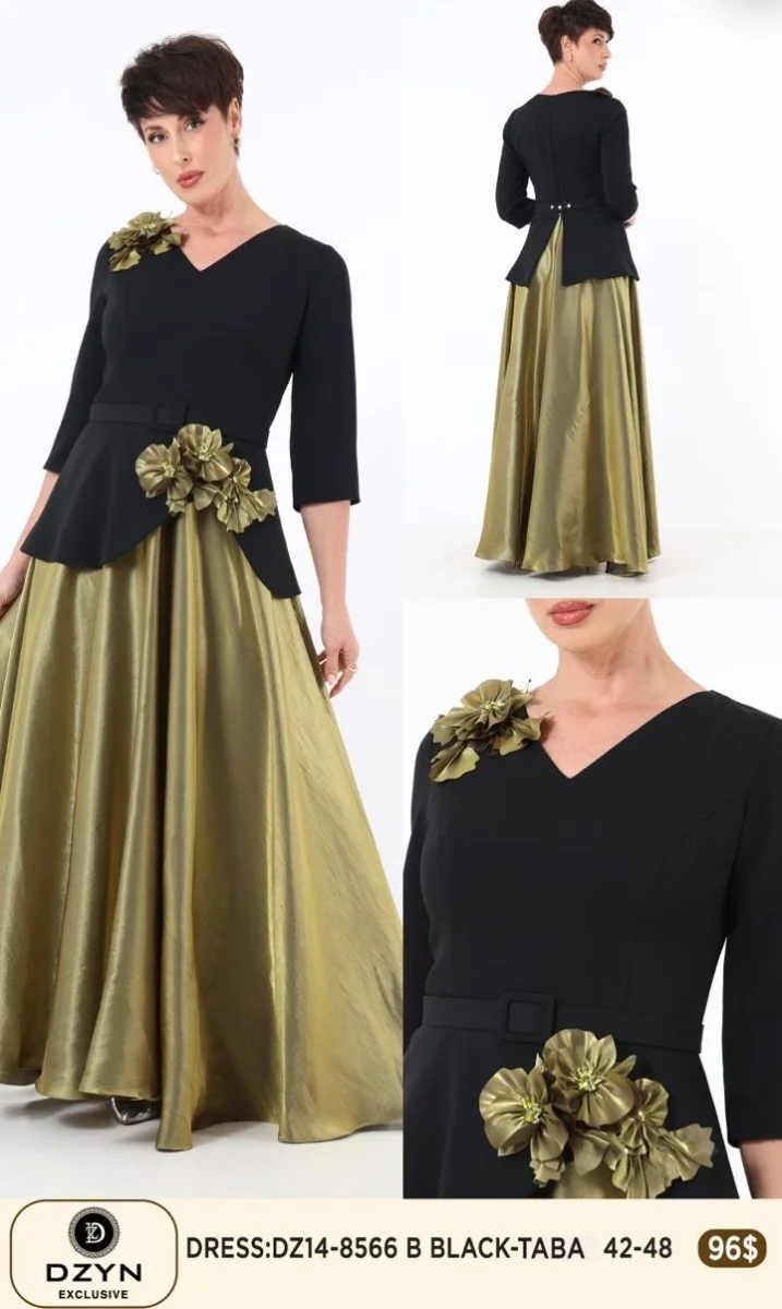 Платье DZYN EXCLUSIVE (Black, модель DZ14-8566) оптом