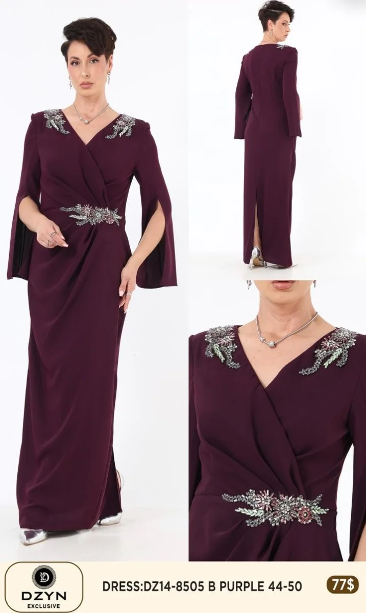 Платье DZYN EXCLUSIVE (Purple, модель DZ14-8505) оптом