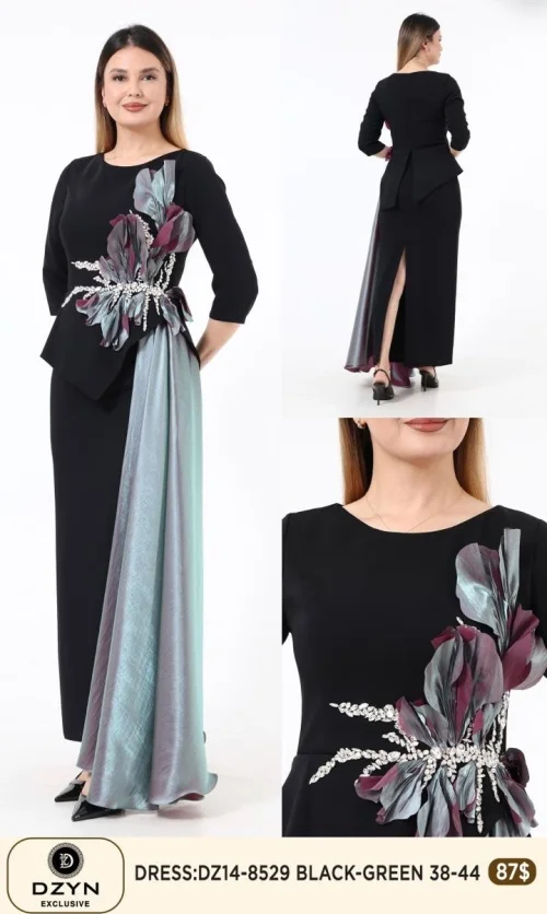 Платье DZYN EXCLUSIVE (Black, модель DZ14-8529) оптом