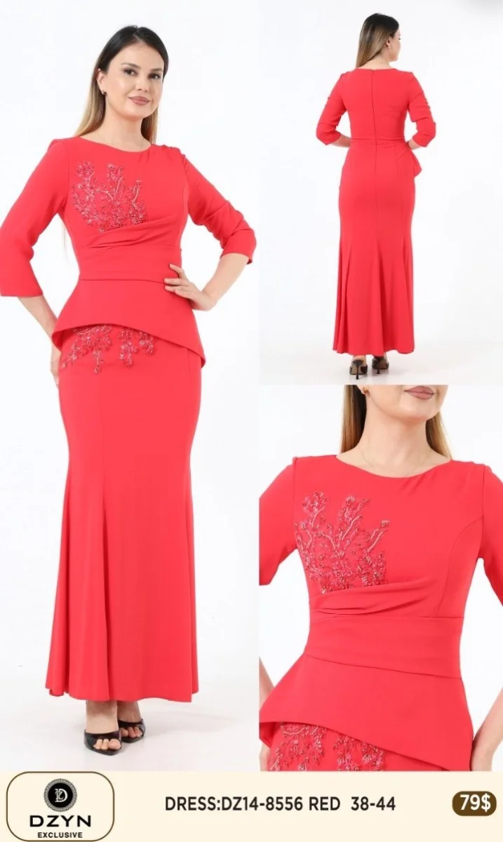 Платье DZYN EXCLUSIVE (Red, модель DZ14-8556) оптом