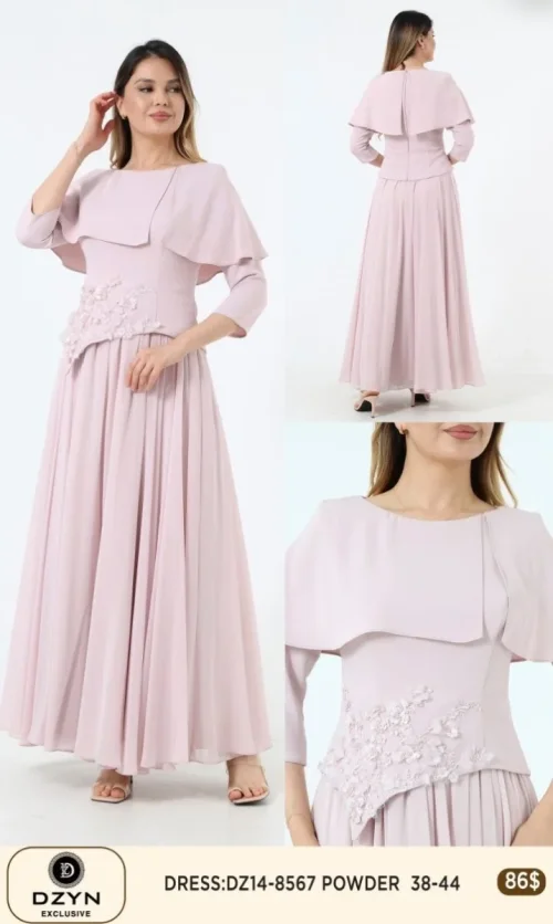Платье DZYN EXCLUSIVE (Pink, модель 8567) оптом