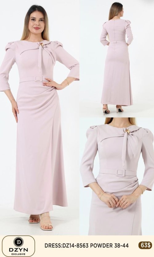 Платье DZYN EXCLUSIVE (Розовый, модель DZ14-8563) оптом