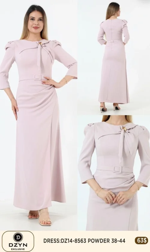 Платье DZYN EXCLUSIVE (Розовый, модель DZ14-8563) оптом