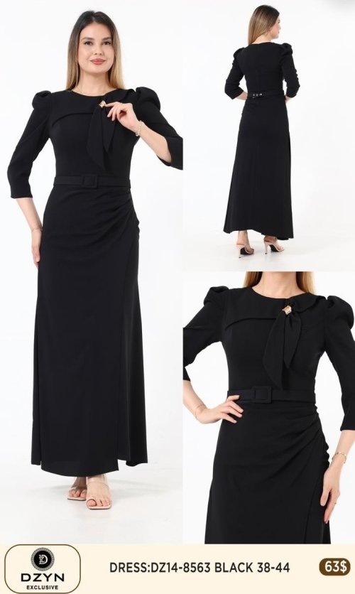 Платье DZYN EXCLUSIVE (Черный, модель DZ14-8563) оптом