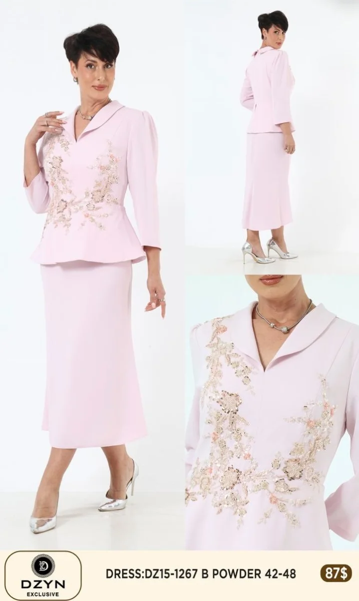 Платье DZYN EXCLUSIVE (Pink, модель DZ15-1267) оптом