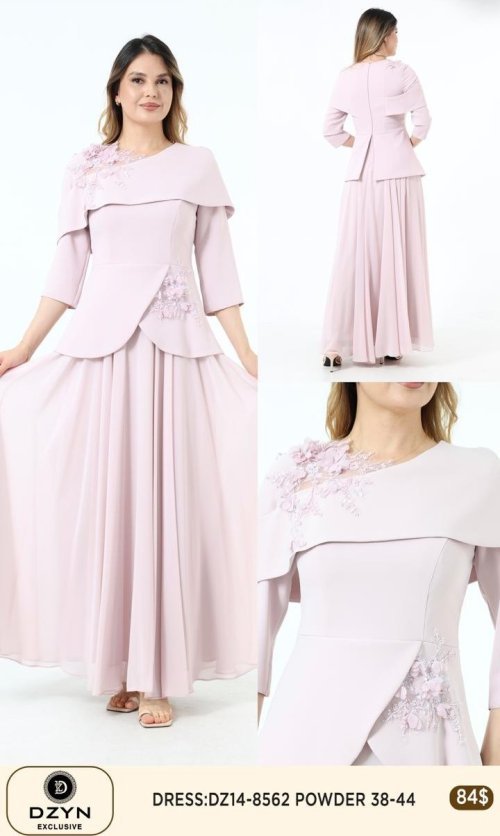 Платье DZYN EXCLUSIVE (Pink, модель DZ14-8562) оптом