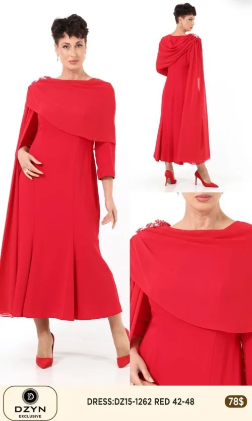 Платье DZYN EXCLUSIVE (Red, модель 1262) оптом