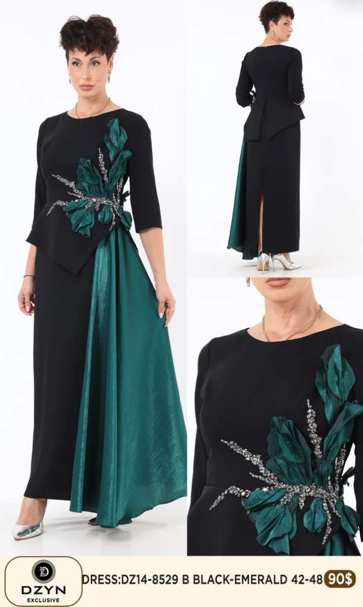Платье DZYN EXCLUSIVE (Emerald, модель DZ14-8529) оптом