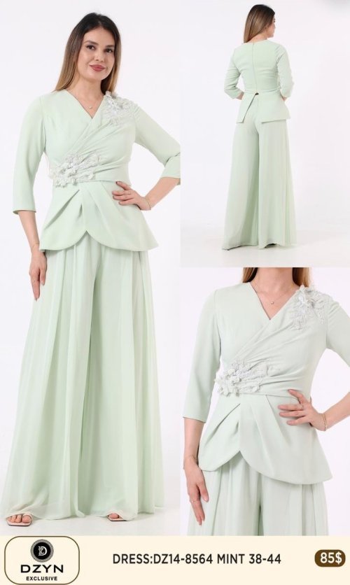 Платье DZYN EXCLUSIVE (Мятный, модель DZ14-8564) оптом