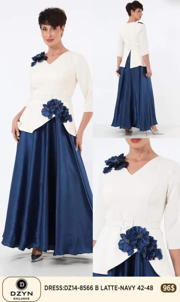 Платье DZYN EXCLUSIVE (Navy, модель DZ14-8566) оптом