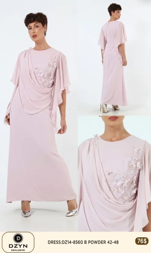 Платье DZYN EXCLUSIVE (Pink, модель 8560) оптом