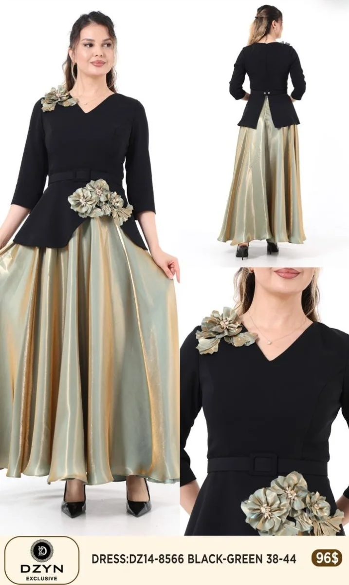 Платье DZYN EXCLUSIVE (Black, модель DZ14-8566) оптом
