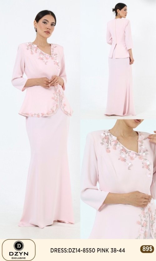 Платье DZYN EXCLUSIVE (Pink, модель DZ14-8550) оптом