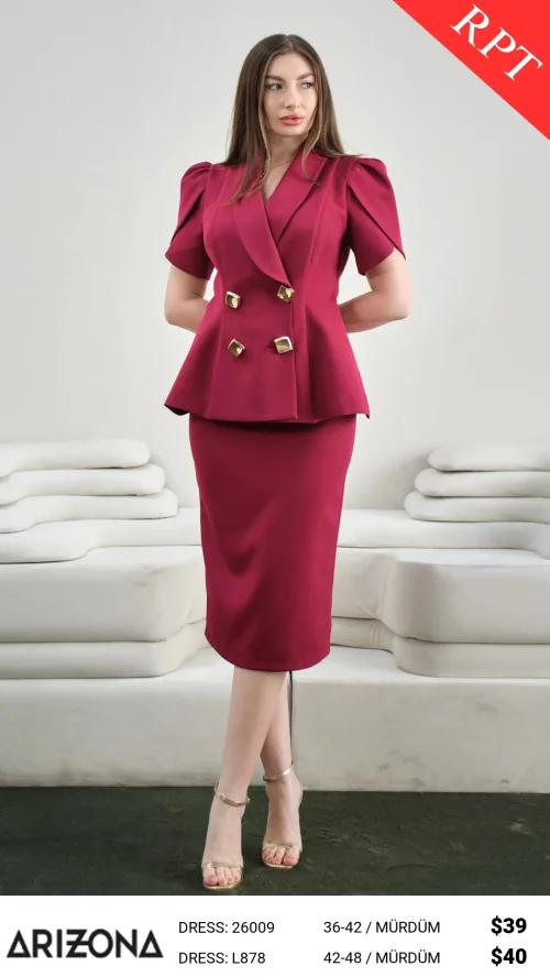 Платье Dress Arizona (Сливовый, модель 26009) оптом