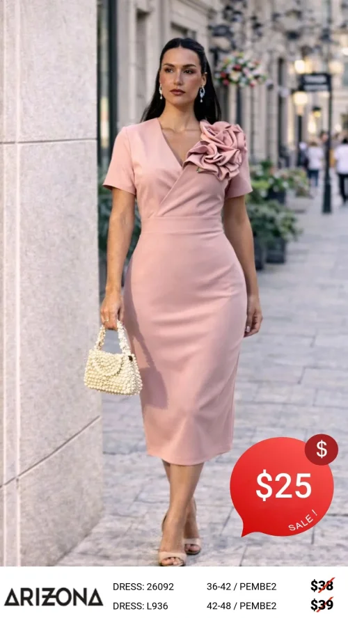 Платье Dress Arizona (Розовый, модель 26092) оптом