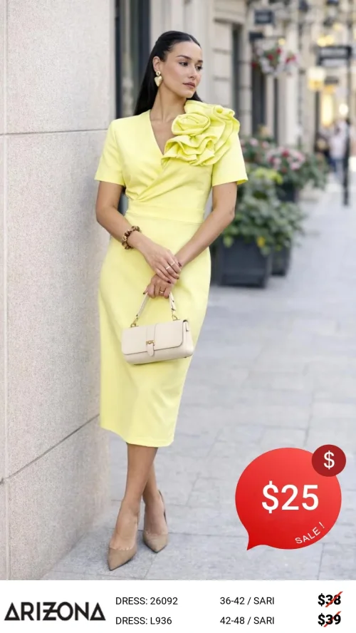 Платье Dress Arizona (Желтый, модель 26092) оптом